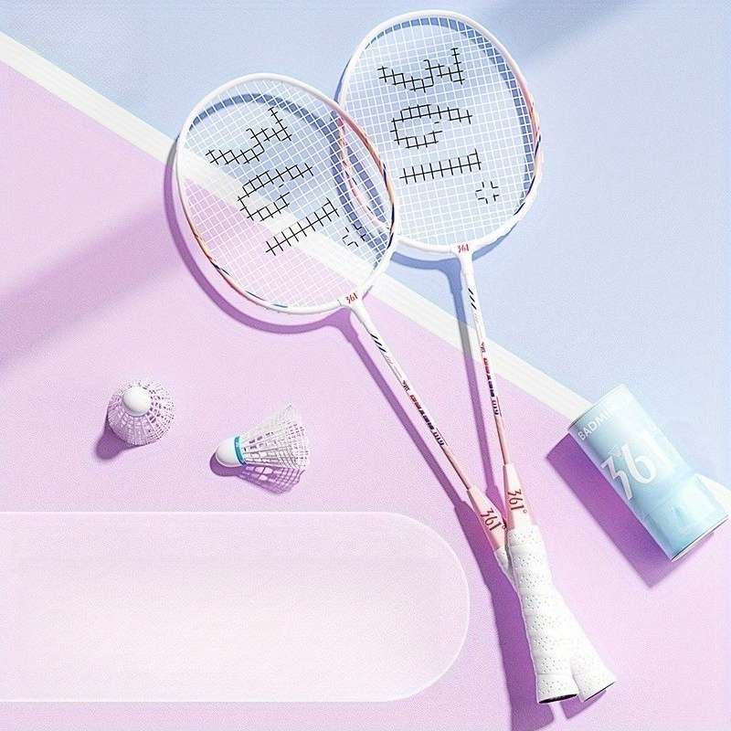 Badminton Racket Color 775 Blue Purple  Pink Green  Free 6Piece Set