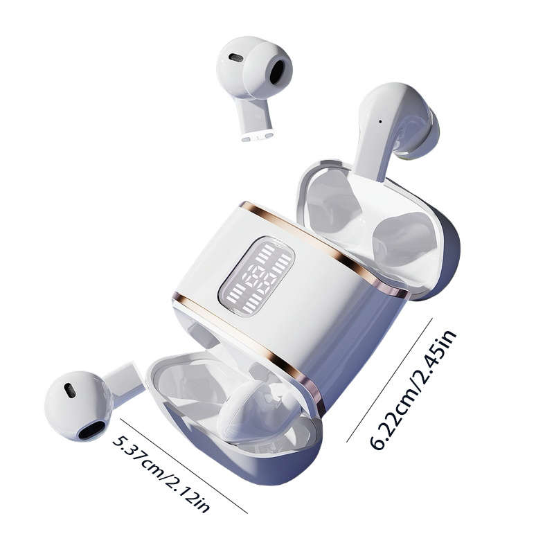 Headset White Size Upgraded High Definition Twin Headphones