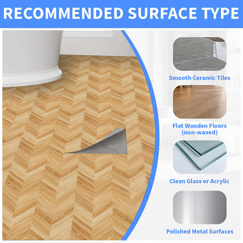 Self Adhesive Floor Stickers 30X30Cm 10Pcs