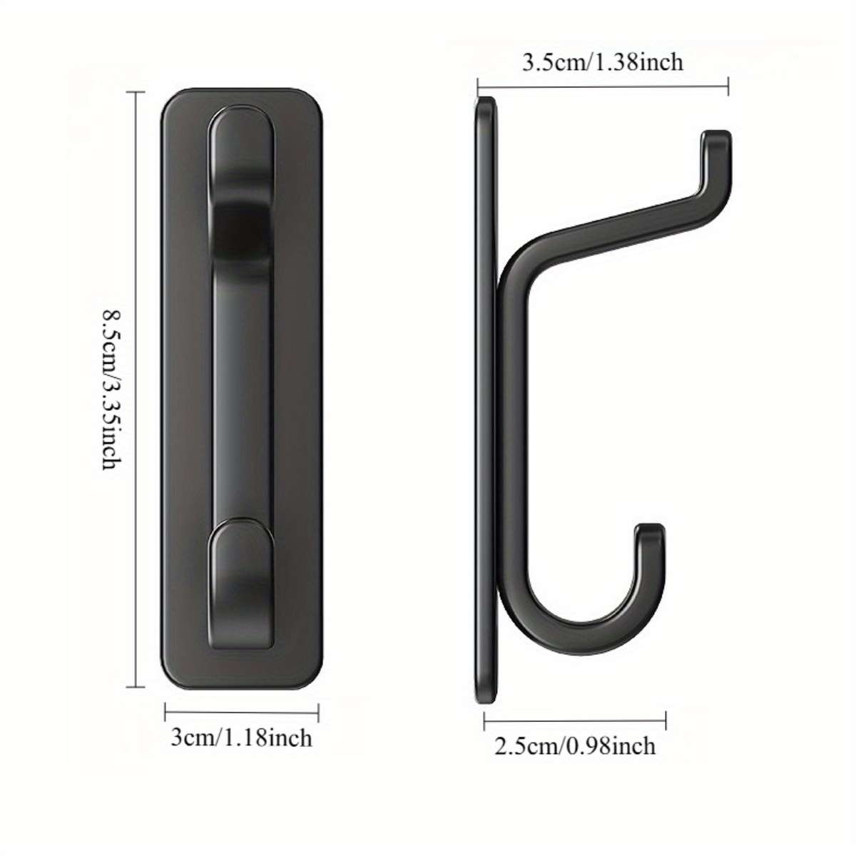Bathroom Storage Rack Color 5Pcs Black