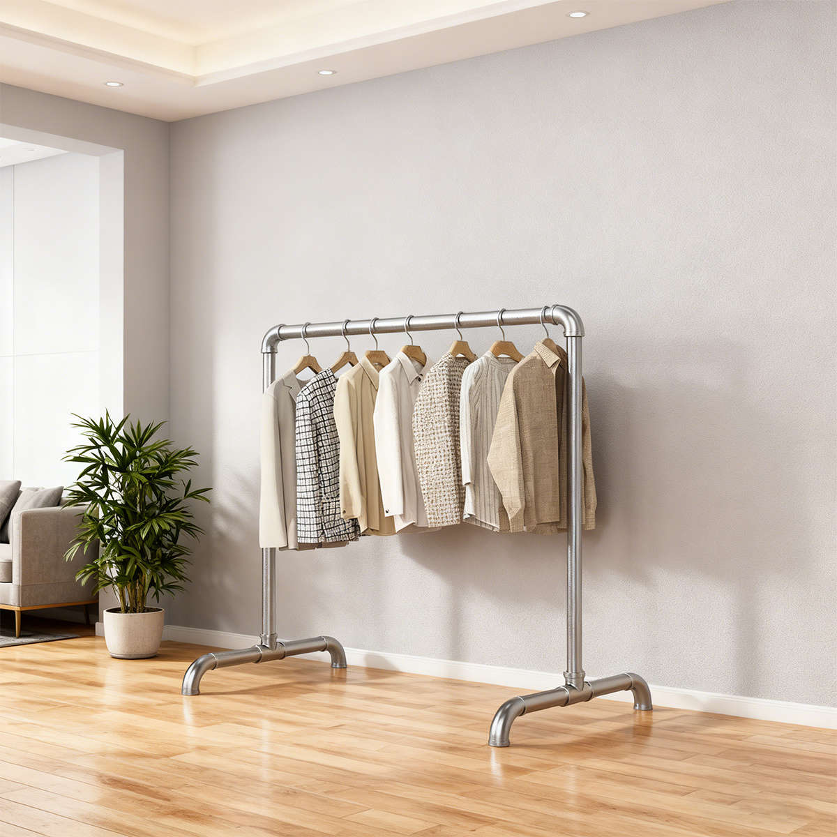 Clothes Rack Metal Coat Hanger Size 1 Meter In Length And 1.2 Meters In Height