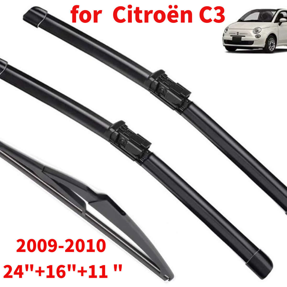 Windshield Wipers Quantity 3Pcs