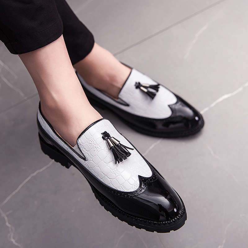 Mens Leather Shoes Color White Sizeuk 7