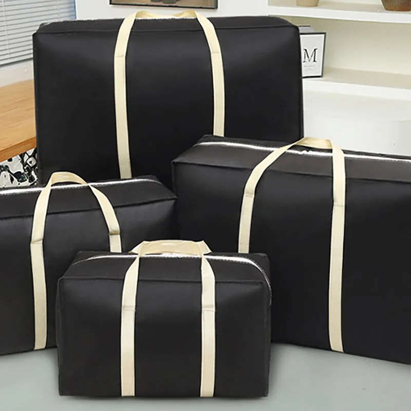 2Pcs Thick Hand Held Organizer Tote Tote Black Size L 2 Pcs