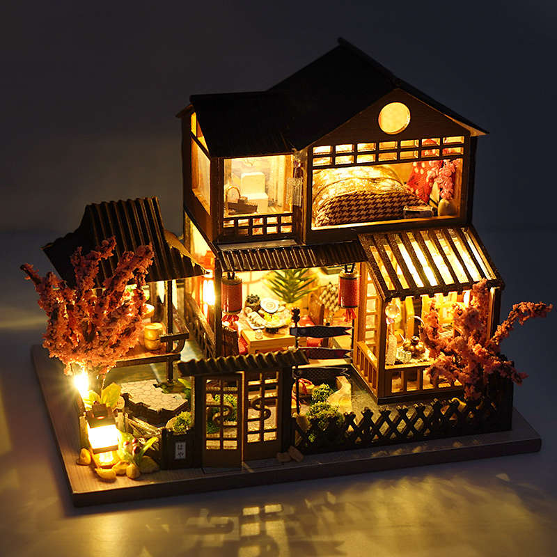 3D Building Model Puzzle Set Color Mixed Color