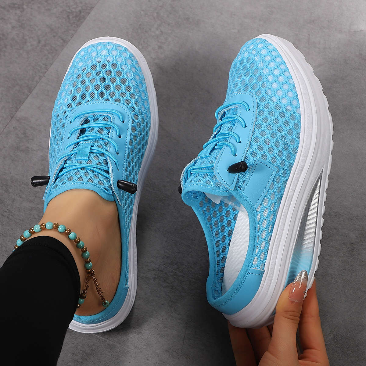 Women S Sneakers Color Sky Blue Sizeuk 4