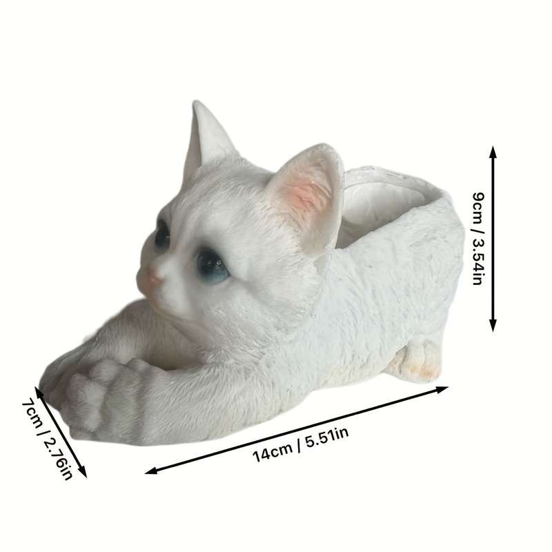 Flowerpot  1Pccolor Gray Cat Planter