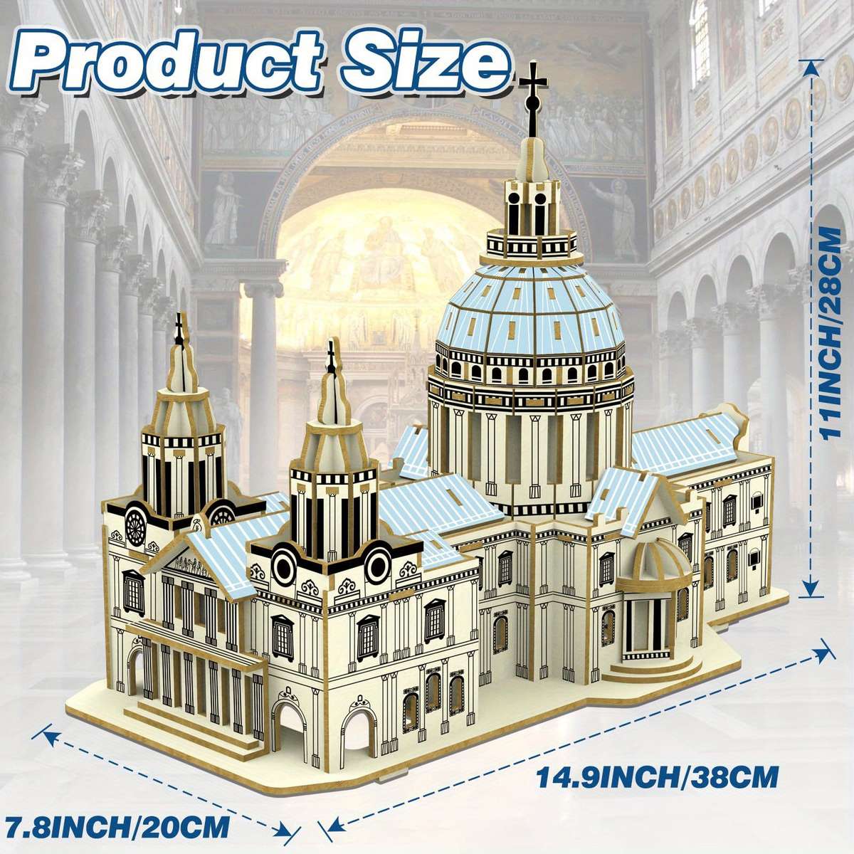 3D Building Model Puzzle Set Color A 1