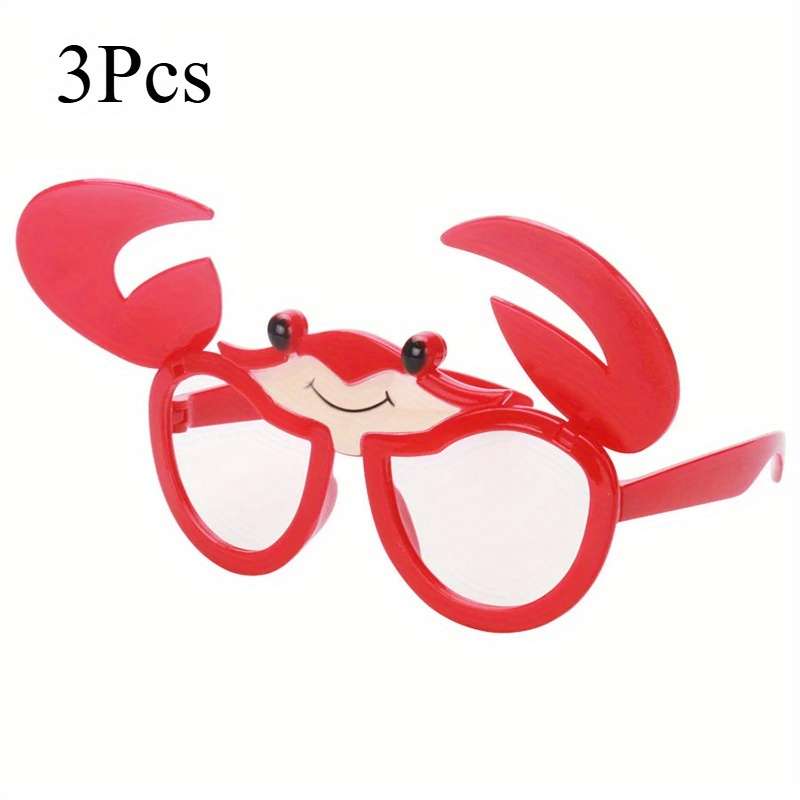 Kids Glasses 3Pcs Color Red