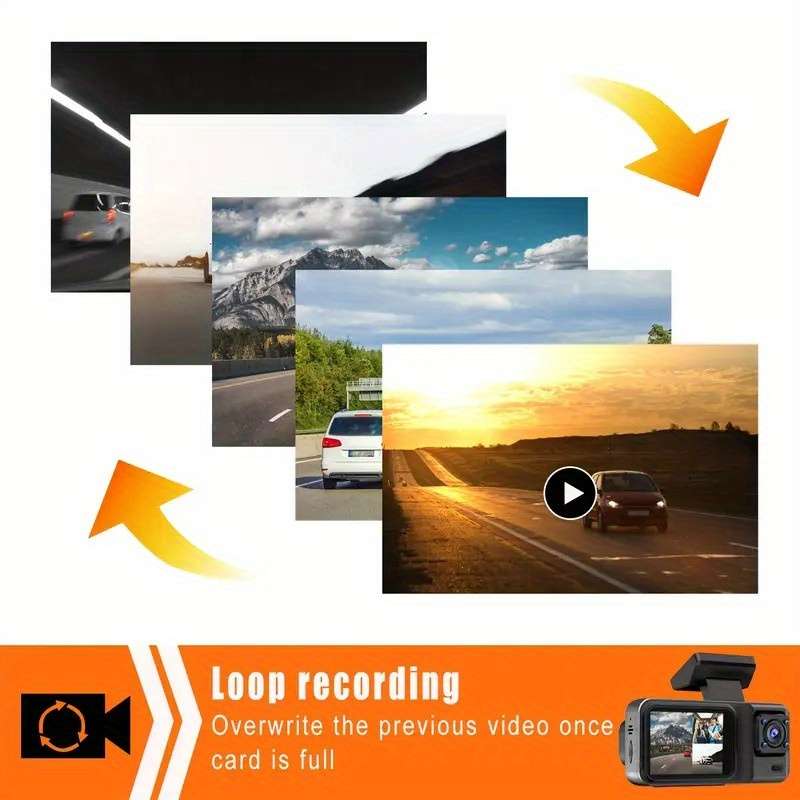 Dashcam Model 3 Front And Rear Internal Cameras  Without Memory Card