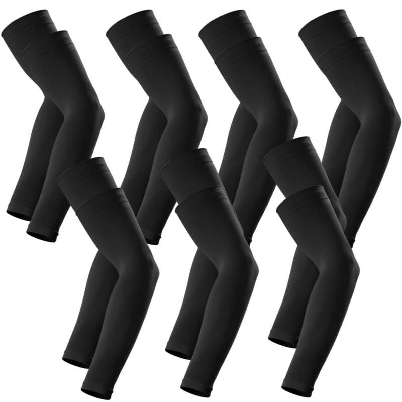 Sunscreen Sleeves Color 2 Black 2 Green White Sky Blue Orange