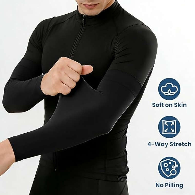 Sunscreen Sleeves Color 16 Pairs White Quantity 16 Pairs