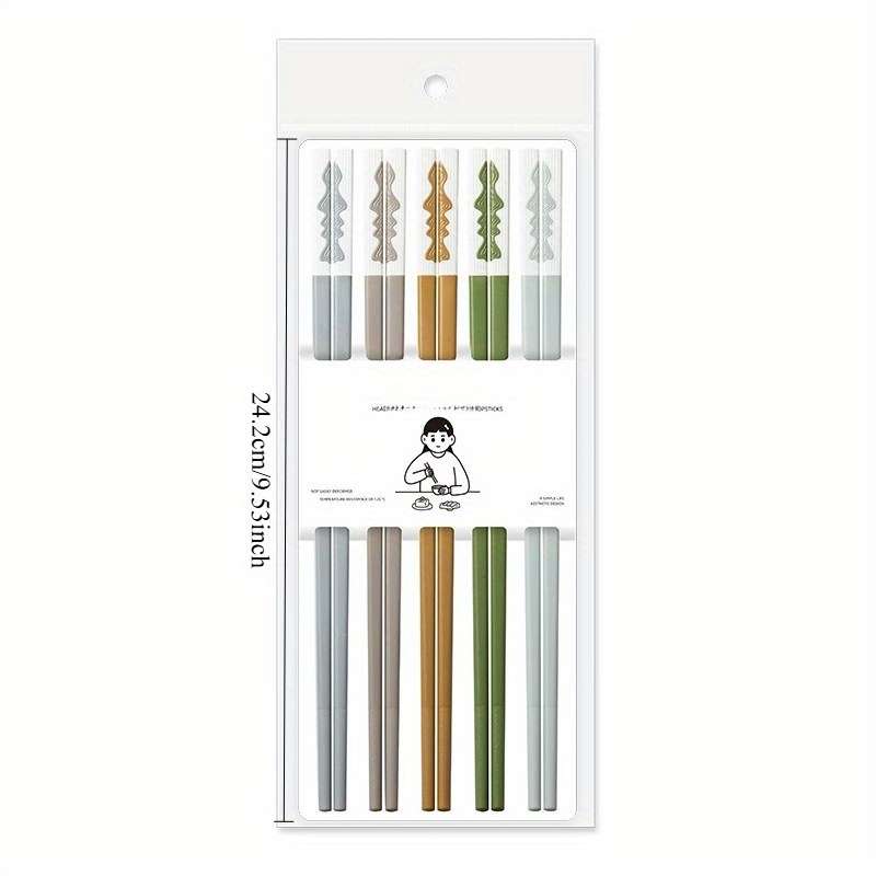 Chopsticks Color 5 Pairs Of Fivecolor Mixed Packs