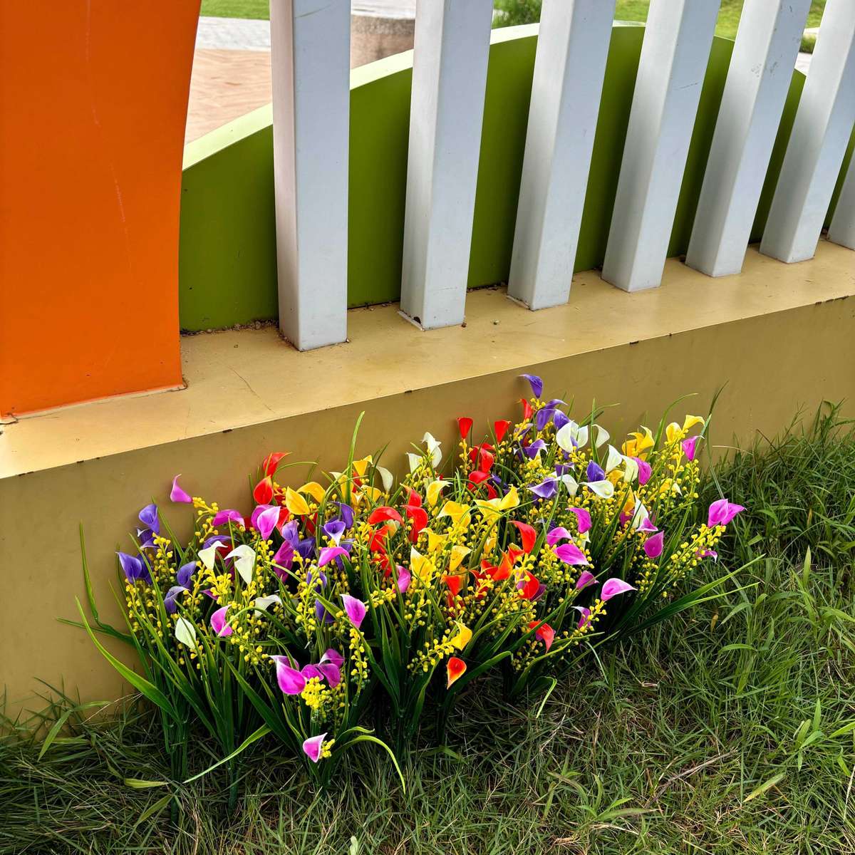 Simulated Flower Color Mixed Color Quantity5Pcs
