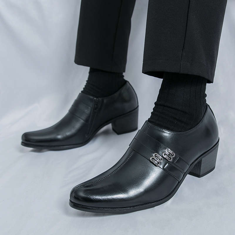 Mens Leather Shoes Color Black Sizeuk 7