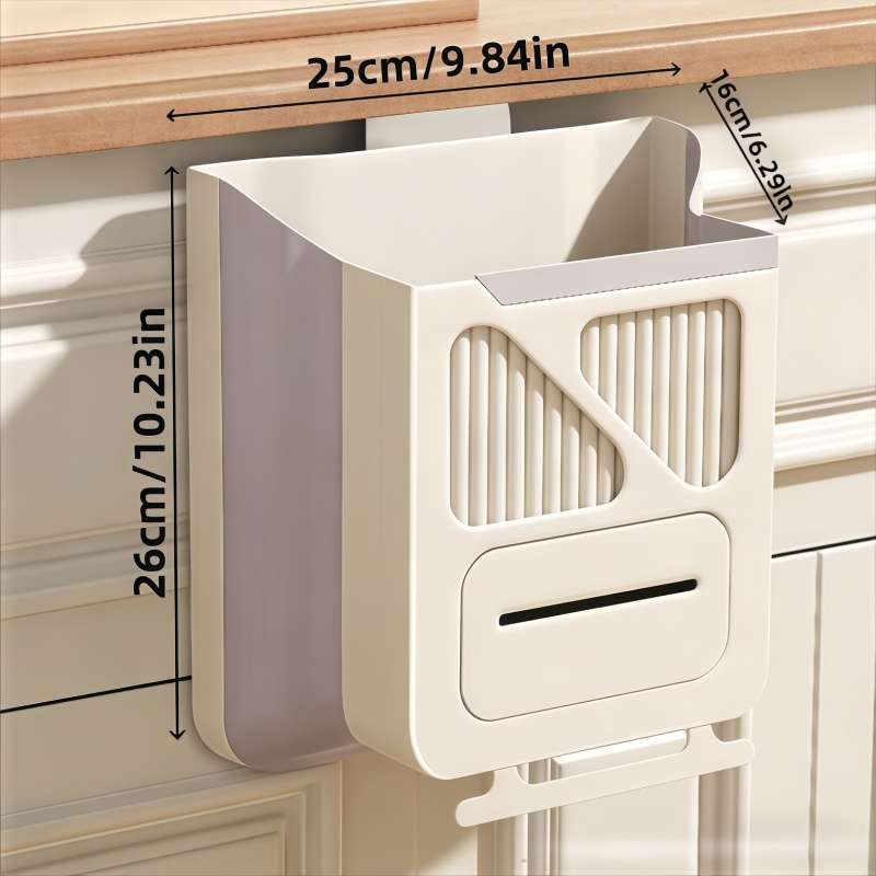 Garbage Can Color Large Beige Items2In1
