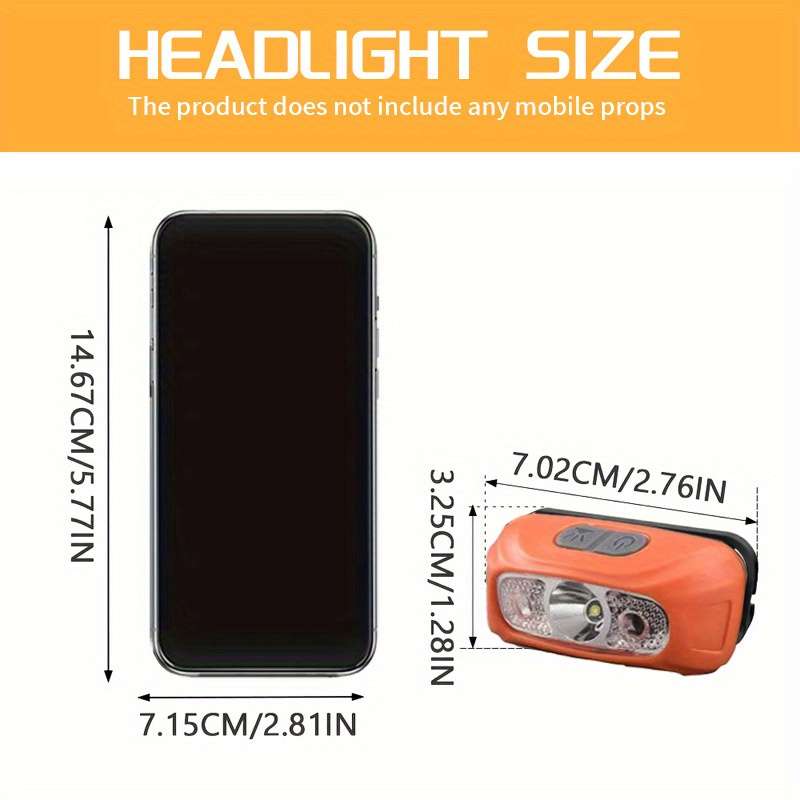 Portable Lamp Items Orange Headlight Quantity 1Pc