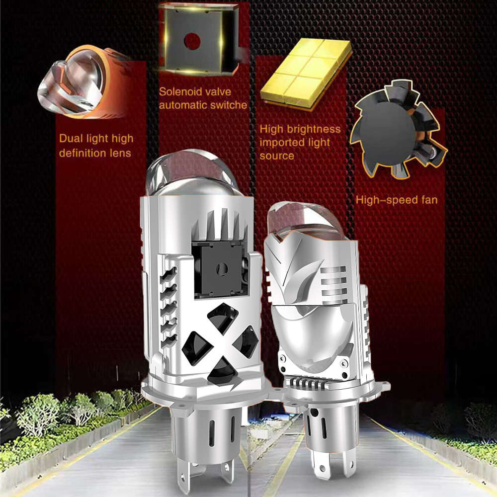 Car Lights Color 2Pcs H4 Silvery
