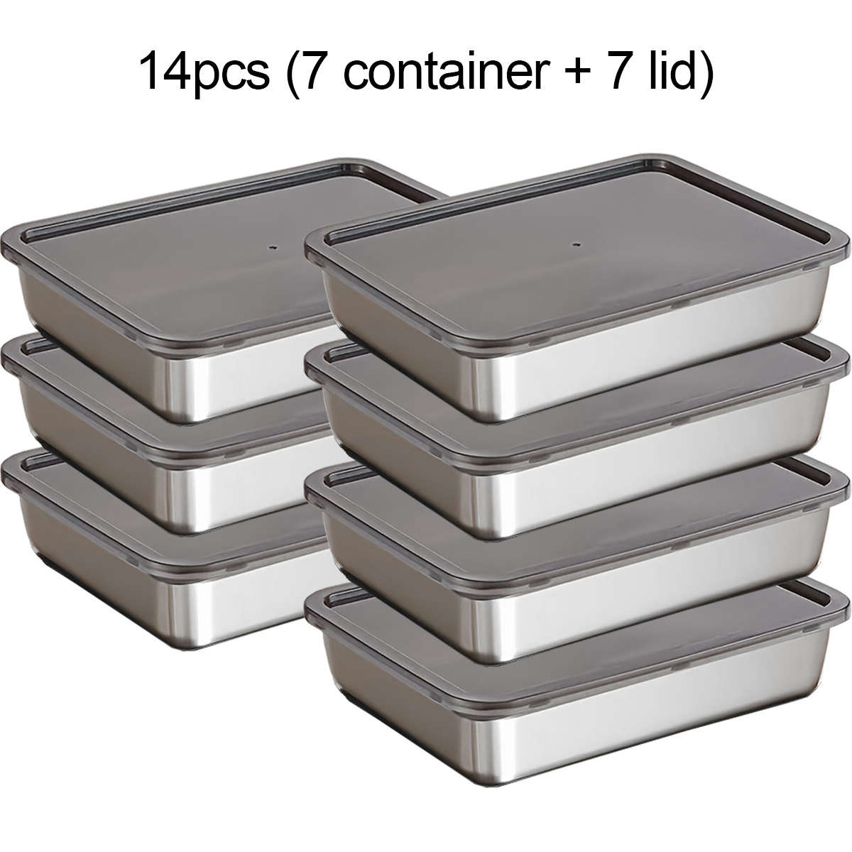 Antibacterial Box 14Pcs 7 Container7 Lid