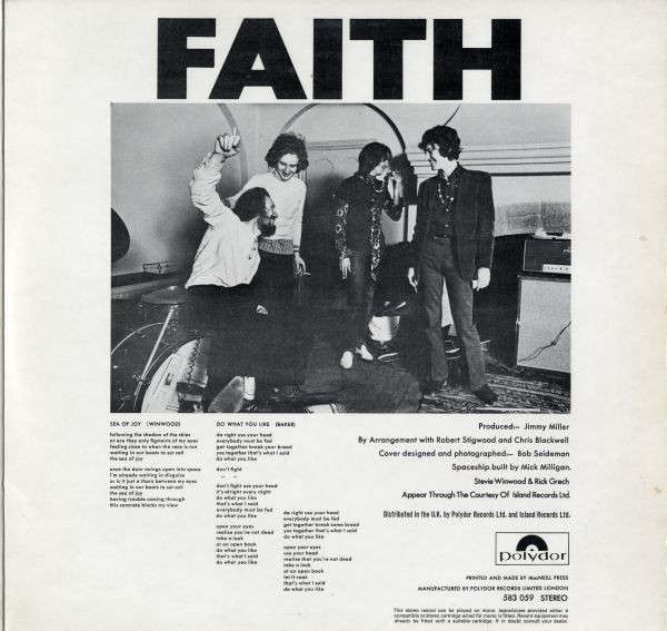 Blind Faith, Blind Faith- Vinyl LP - 1st UK Pressing