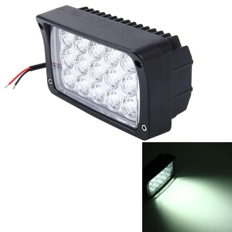 DC 10-60V 45W 2500LM 6000K Waterproof Vehicle Car Boat Marine External Work Ligh ... (White Light)