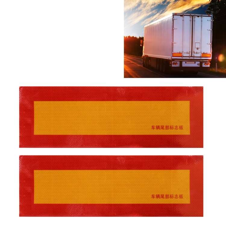 2 PCS Car Auto 55.5cm  18.5cm Rear Warning Sign Sticker for Truck and Van