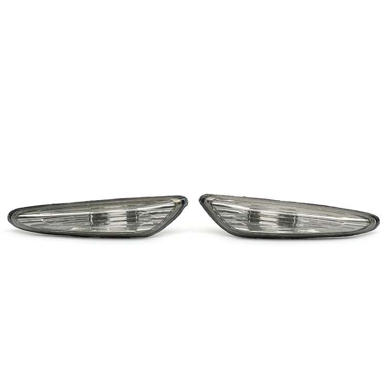 2 PCS Car Side Marker Lights / Turn Signal Lights Housing without Bulbs 63 13 7 165 742 ... (Grey)