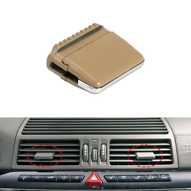 Car Middle Air Conditioning Exhaust Switch Paddle for Mercedes-Benz S Class W220 1998 ... (Khaki)