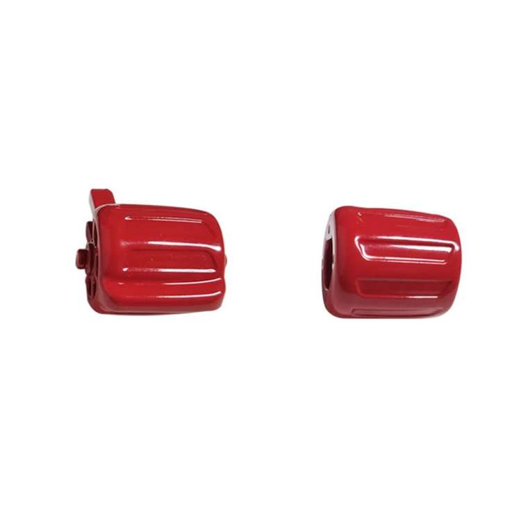 2 PCS Car Multi-functional Steering Wheel Rubber Button for BMW F10 / F07 / F02, Left an ... (Red)