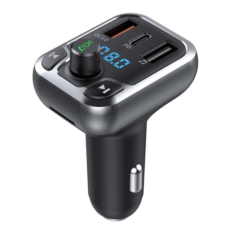 Car QC3.0 Fast Charge Bluetooth 5.0 MP3 Player FM Transmitter