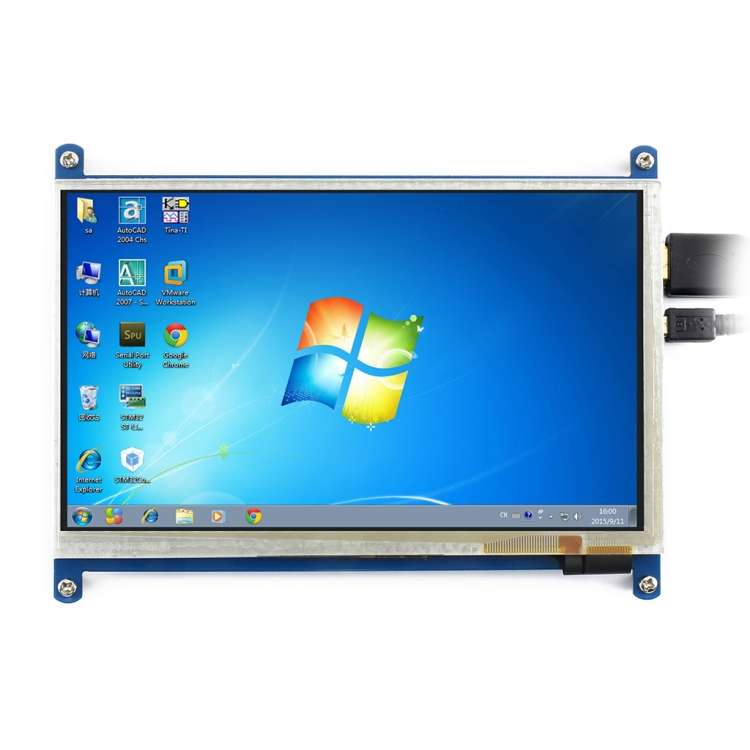 WAVESHARE 7 Inch HDMI LCD (B) 800480 Touch Screen for Raspberry Pi