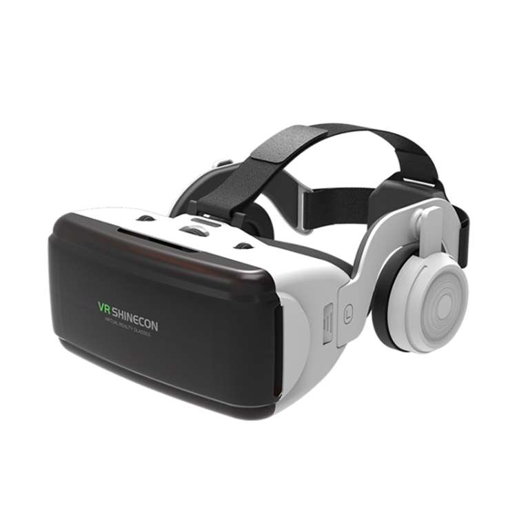 VR SHINECON G06E Virtual Reality 3D Video Glasses Suitable for 4.7 inch - 6.1 inch Sma ... (White)
