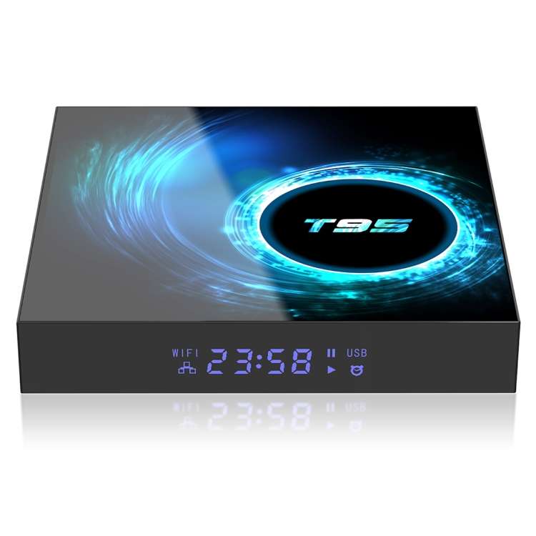 T95 6K UHD Smart TV Box with Remote Controller, Android 10.0, H616 Quad-Core Cortex-A53, 4GB + 64G