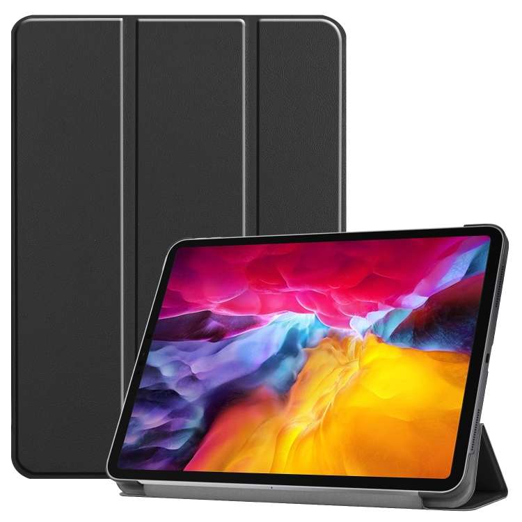 For iPad Pro 11 2022 / 2021 / 2018 Custer Texture Leather Smart Tablet Case(Black)