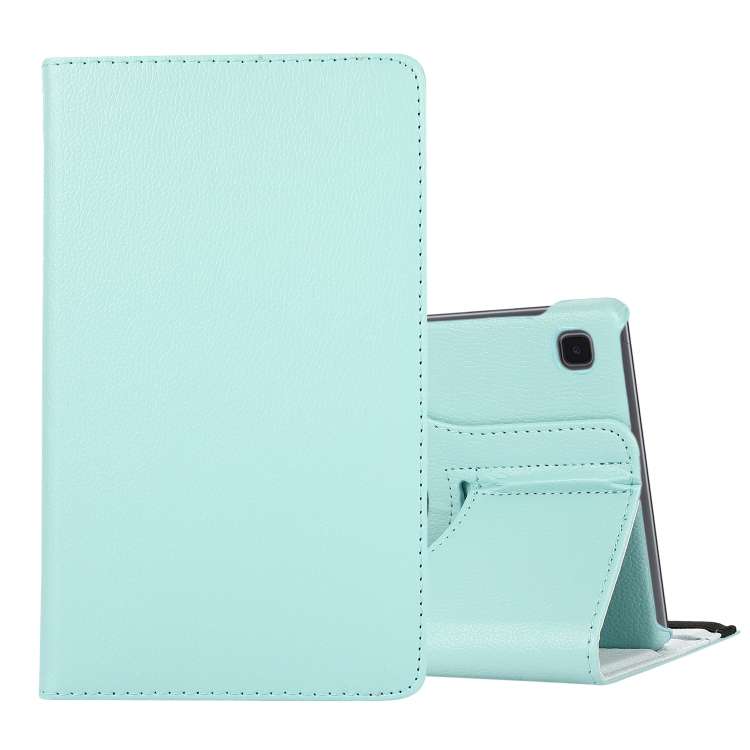 For Samsung Galaxy A7 Lite T220 360 Degree Rotation Litchi Texture Flip Leather Cas ... (Sky Blue)