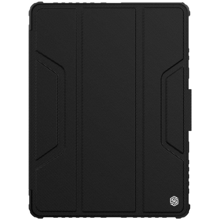 For iPad 10.2 2021 / 2020 / 2019 NILLKIN Bumper Pro Horizontal Flip Leather Case with ... (Black)