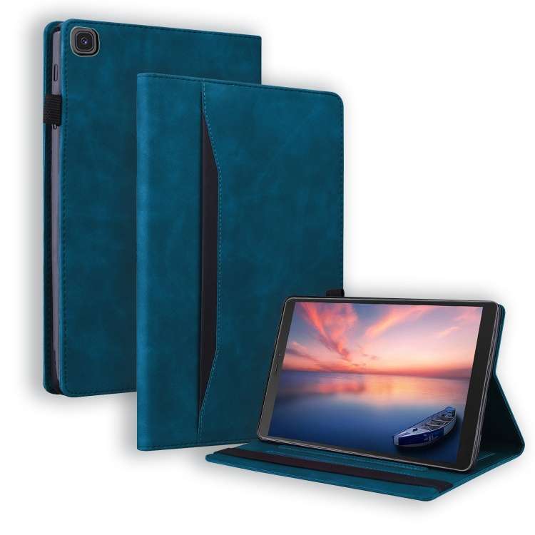 For Samsung Galaxy Tab A 8.0 2019 SM-T290 / SM-T295 Business Shockproof Horizontal Flip ... (Blue)