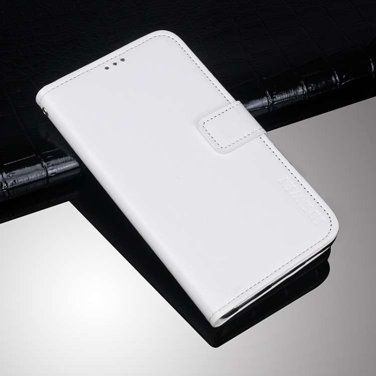 For Lenovo K13 idewei Crazy Horse Texture Horizontal Flip Leather Case with Holder & C ... (White)