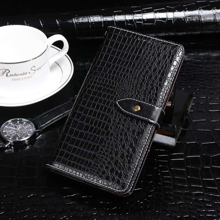 For Lenovo K13 Note idewei Crocodile Texture Horizontal Flip Leather Case with Holder ... (Black)