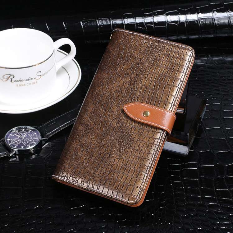 For Lenovo K13 Note idewei Crocodile Texture Horizontal Flip Leather Case with Holder ... (Ebony)