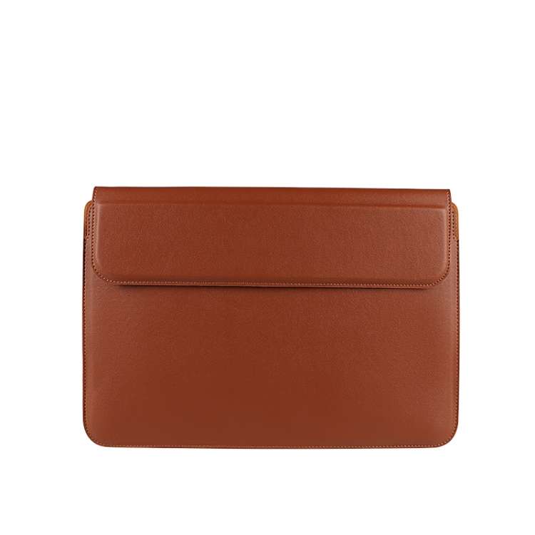 PU08 Multifunctional Notebook PU Liner Bag, Size:14.1-15.4 inch(Cowhide Yellow)