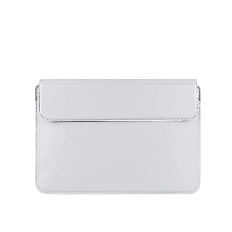 PU08 Multifunctional Notebook PU Liner Bag, Size:14.1-15.4 inch(Silver Gray)