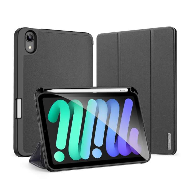 For iPad mini 7 / mini 6 DUX DUCIS Domo Series Horizontal Flip Magnetic TPU + PU Leath ... (Black)