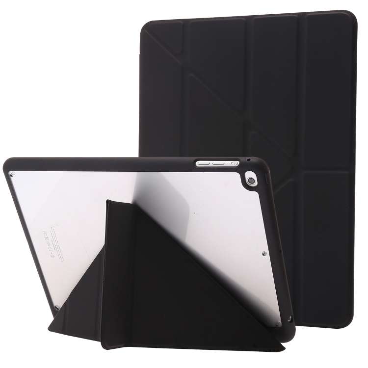Deformation Acrylic Smart Leather Tablet Case For iPad 9.7 2017 / 2018 / Air / Air 2 ... (Black)