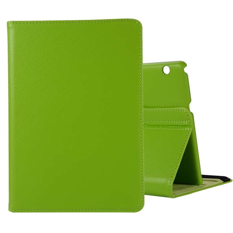 For Huawei MediaPad T3 10 Litchi Texture Horizontal Flip 360 Degrees Rotation Leather ... (Green)