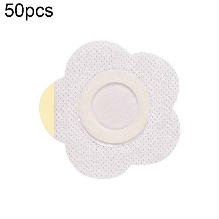 50pcs 043 Non-woven Stickers Wound Anti-seepage Three-volt Medicinal Patch, Size: ... (Plum Shape)