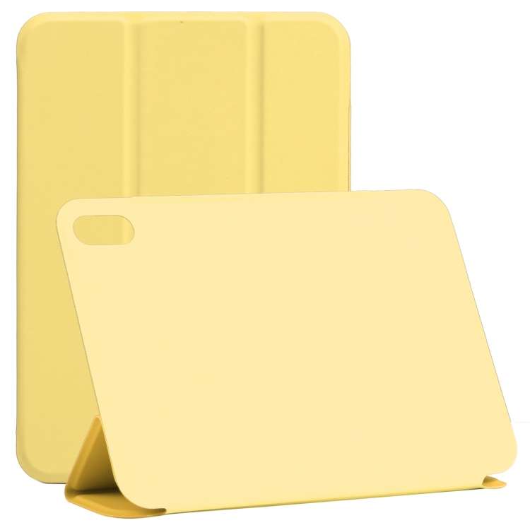 For iPad mini 2024 / mini 6 Horizontal Flip Ultra-thin Double-sided Clip Non-buckle M ... (Yellow)
