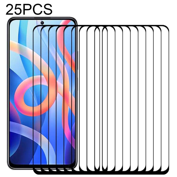 For Xiaomi Redmi Note 11 China / Note 11S 5G / Poco M4 Pro 5G 25 PCS Full Glue Full Screen Tempere