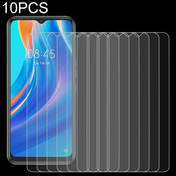 For Tecno Spark 7 10 PCS 0.26mm 9H 2.5D Tempered Glass Film