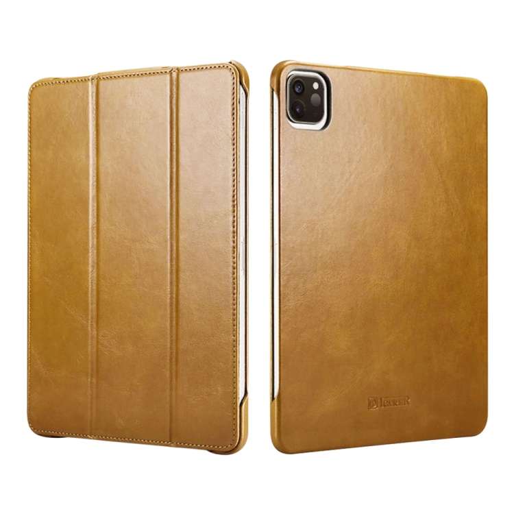 ICARER Smart Ultra-thin Tablet Protective Leather Case For iPad Pro 11 inch 2018(Khaki)